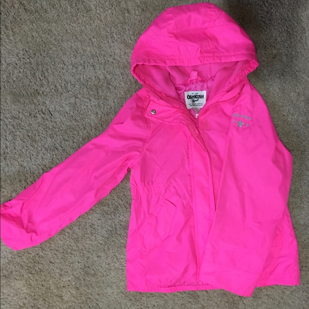 Girls 2 piece wind breaker and warm inner liner - gently used size 7